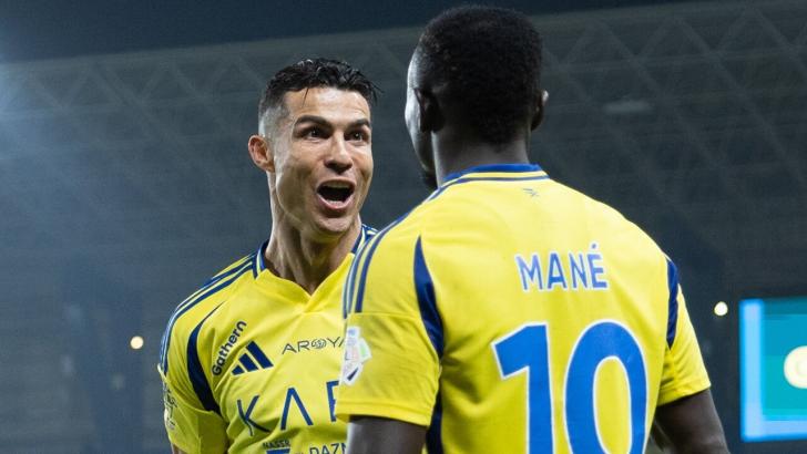 Cristiano Ronaldo & Sadio Mane celebrate for Al-Nassr